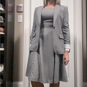 H&M Suit Dress w/Blazer Gray - Womens